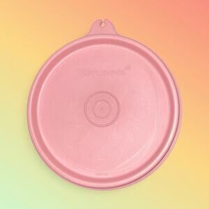 Vintage Tupperware Replacement Lid 215 Pink Mauve 4" A Tab Seal Fits 148 250